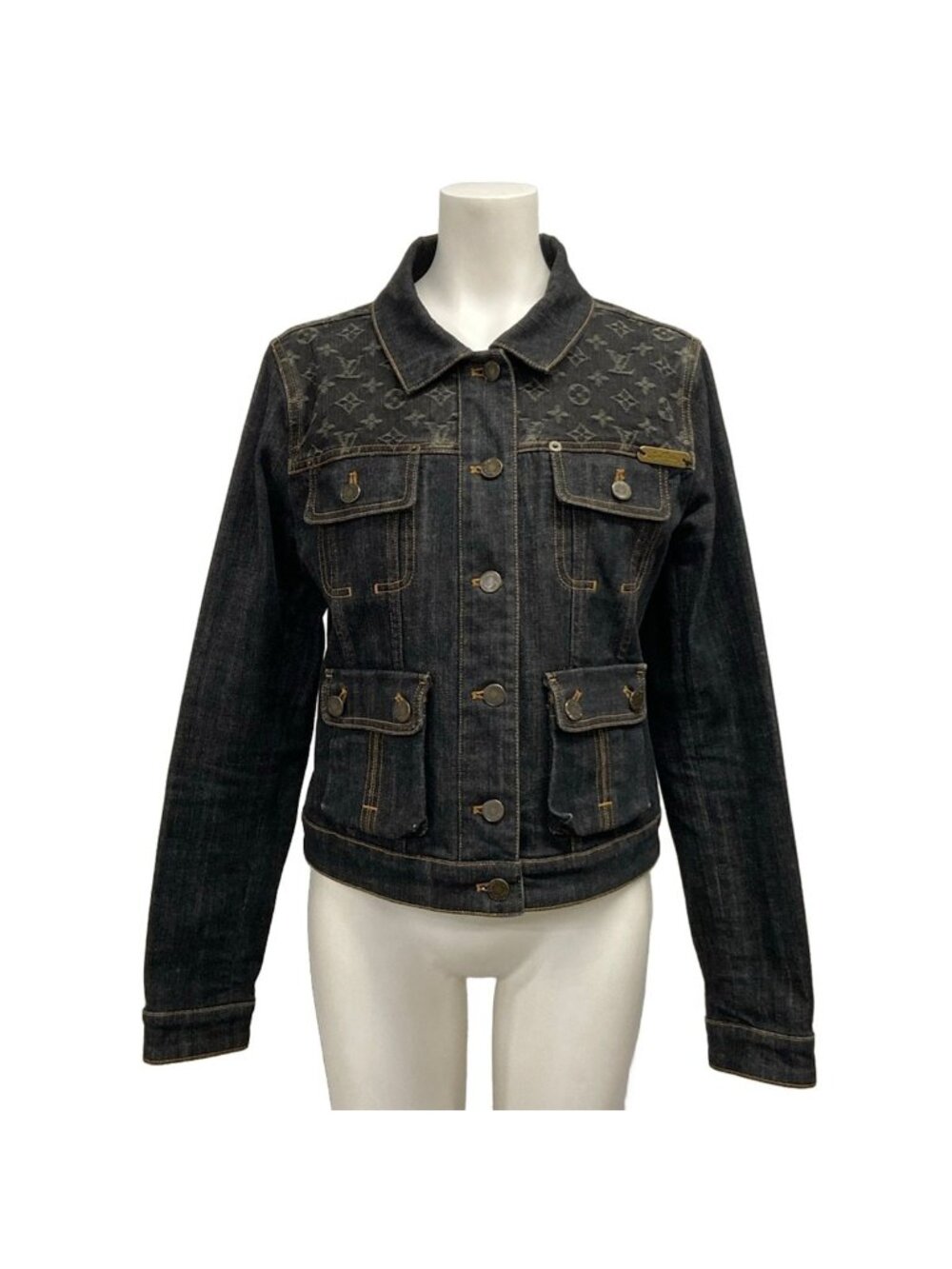 Louis Vuitton Jean M Navy Long Sleeve Monogram
